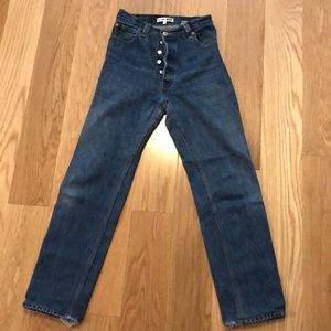 Re/Done Levi’s Straight Leg Jeans, Sz. 26